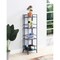 Convenience Concepts Xtra Storage 4 Tier Folding Metal Shelf, Cobalt Blue